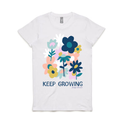 Keep Growing Women's Tee (Teal) Thumbnail